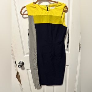 Calvin Klein Color block Sheath Dress